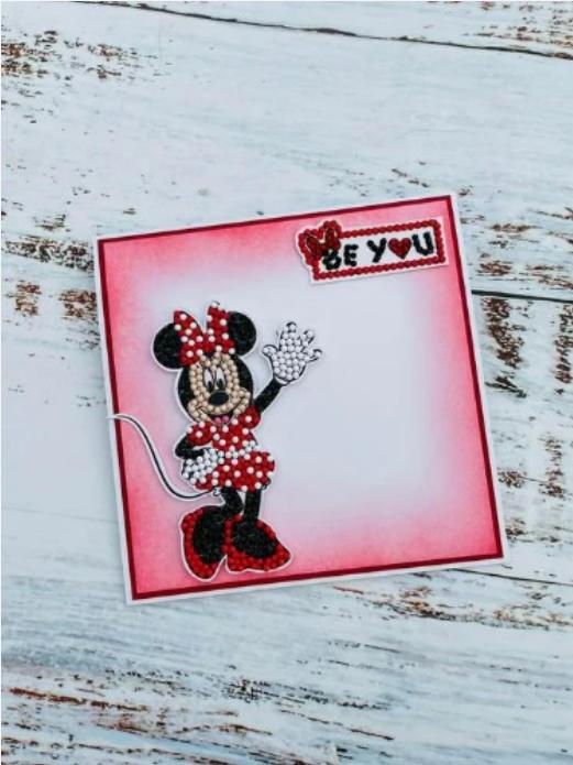 Actual product image Craft Buddy Minnie Mouse, Crystal Art A6 Stamp Set