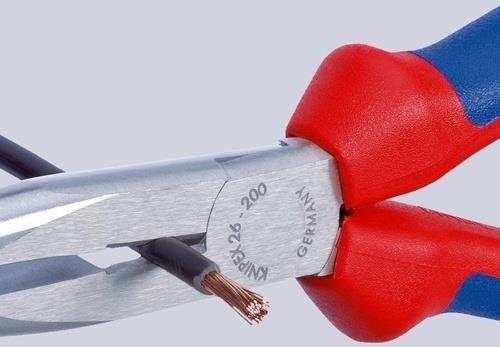 Produktbild Knipex Flachrundzange mit Schneide (200 mm)
