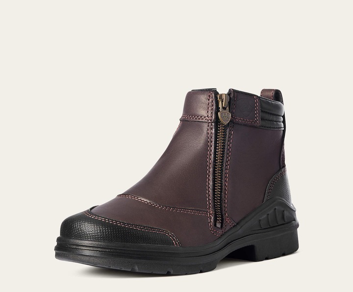 Image du produit Ariat bottines à zip latéral cuir barnyard (41.5)