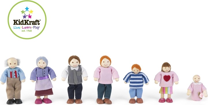Produktbild KidKraft Puppenfamilie 7-köpfig