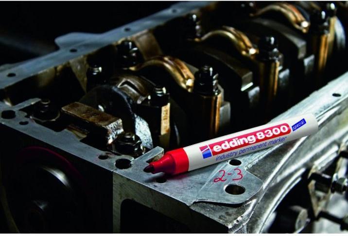 Actual product image Edding Permanent Marker 8300 (Red, 3 mm, 1 x)