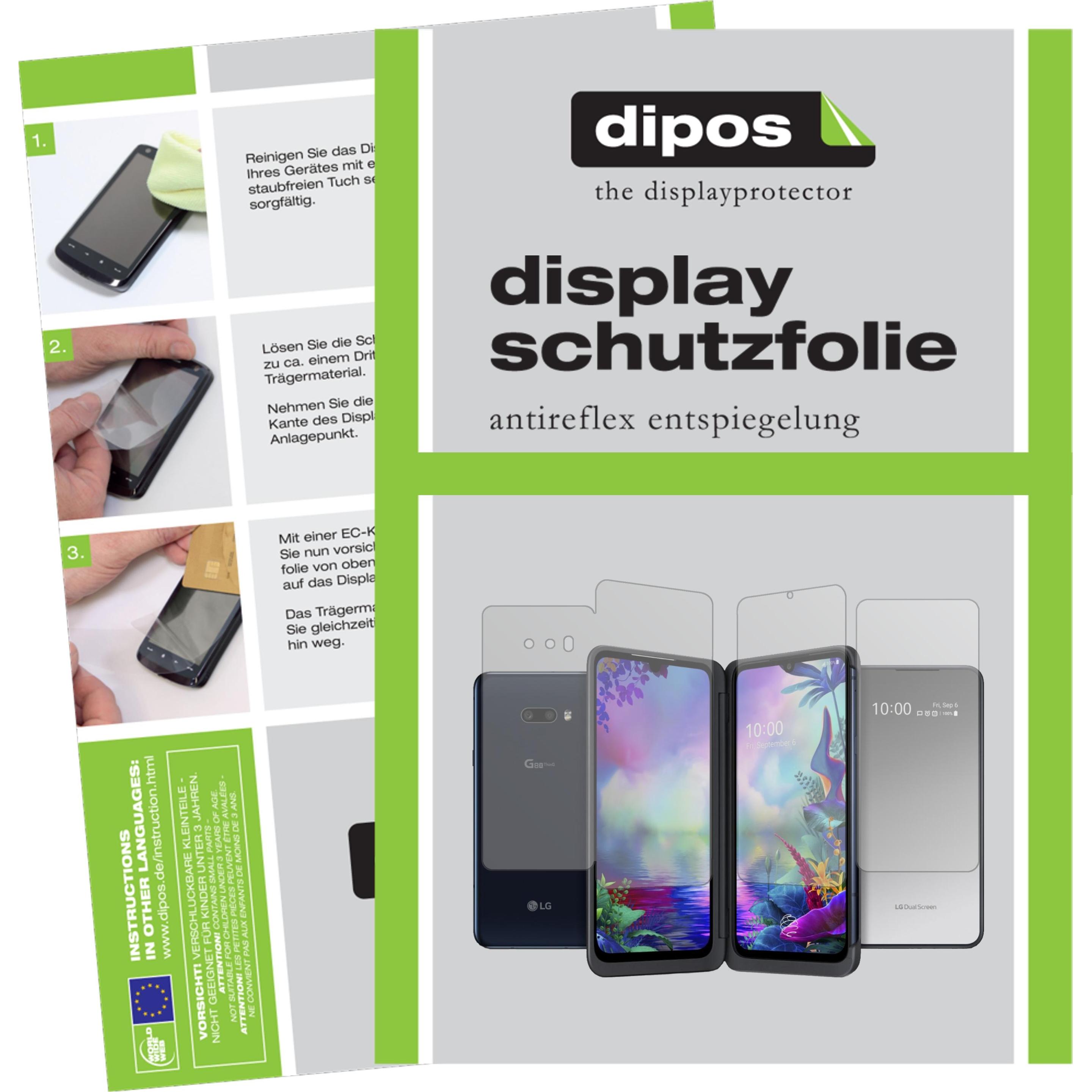Thumbnail - Dipos Displayschutzfolie Antireflex (6 Stück, LG G8X ThinQ), Smartphone Schutzfolie, Transparent