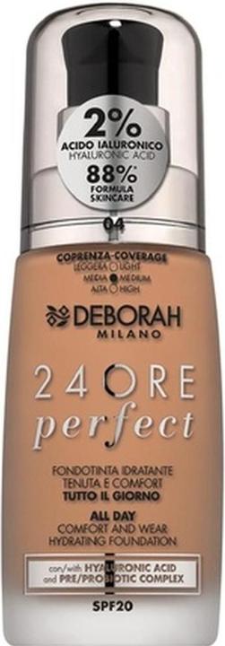 Image du produit Deborah Milano 24Ore Perfect Fond de Teint No 04 (4 Abricot)