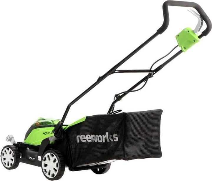 Immagine prodotto Greenworks G40LM35, Plaeneklipper 35cm, 40V, m/2Ah batteri og loader (Batteria ricaricabile)
