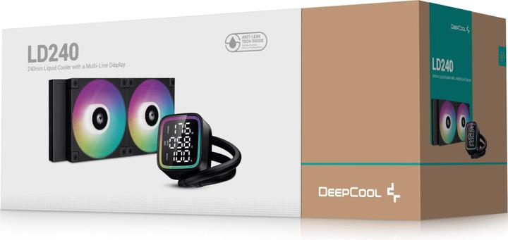 Productafbeelding Deepcool LD240 vloeistofkoeler, zwart