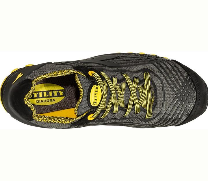 Actual product image Diadora Beat Textile S1P safety shoe black/yellow size 40 (S1P, 40)