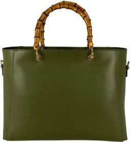 Only-Bags.Store Tasche mit Bambusgriff, Lederhandtaschen, Tasche aus echtem Leder, Umhängetasche, handgefertigte