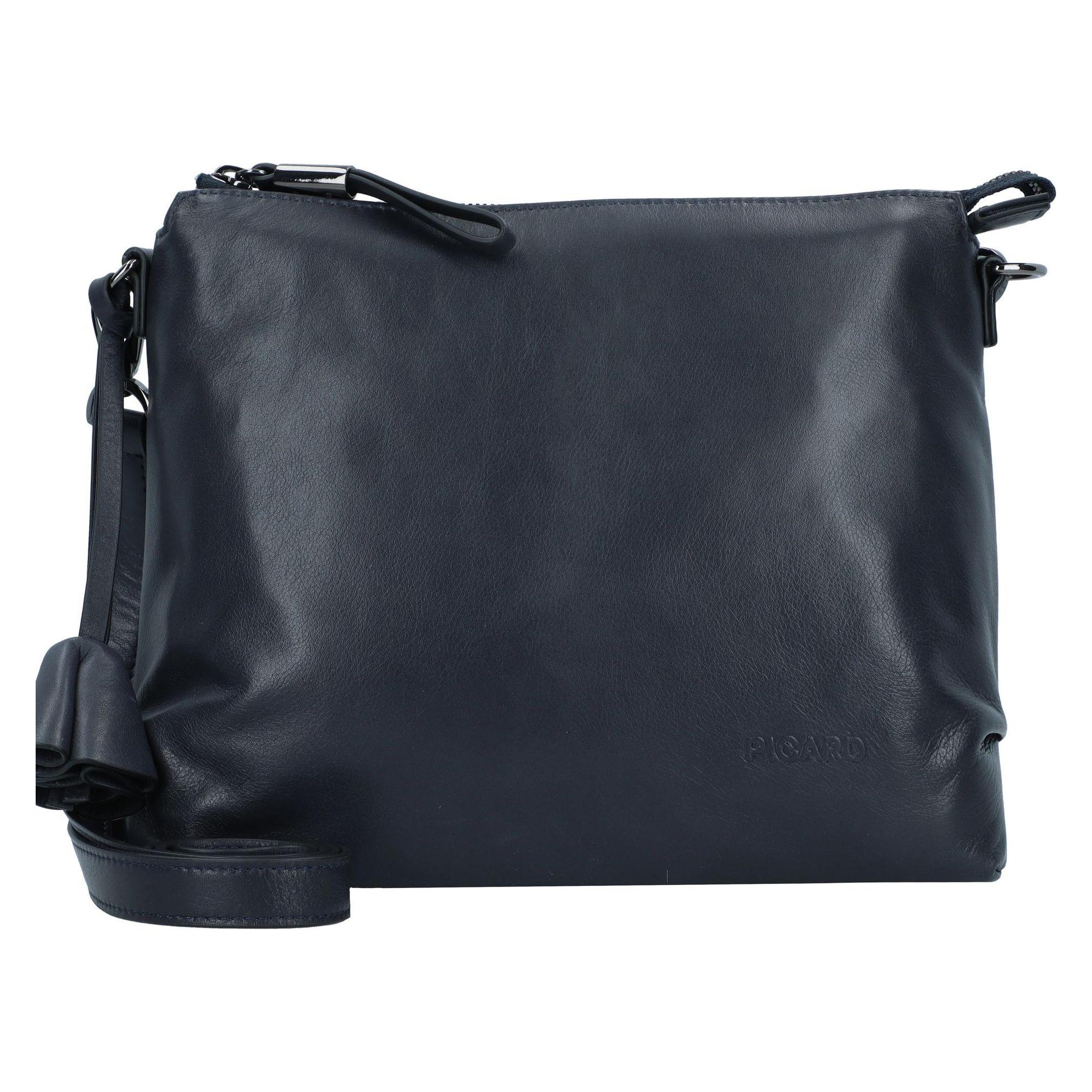 Picard, Damen, Handtasche, Bella Umhängetasche Leder 26 Cm, Blau