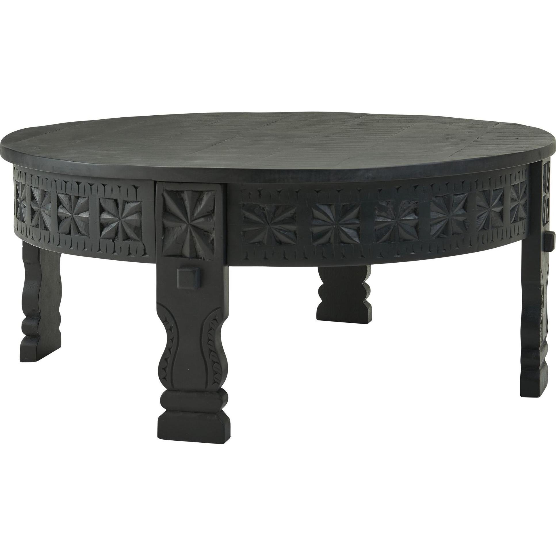 FineBuy, Couchtisch + Beistelltisch, Phoebe (Ø 80 x 36 cm)