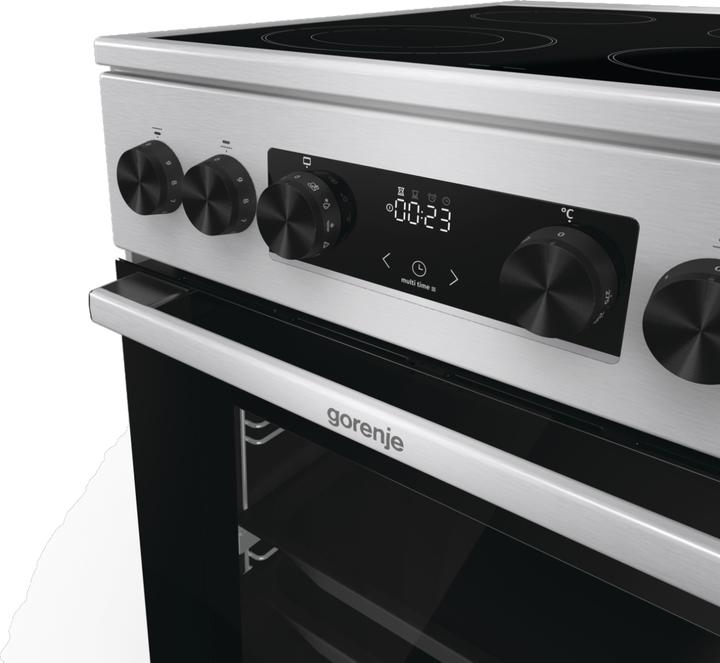 Produktbild Gorenje GECS5C70XA cooker Freestanding cooker Ceramic Stainless steel A