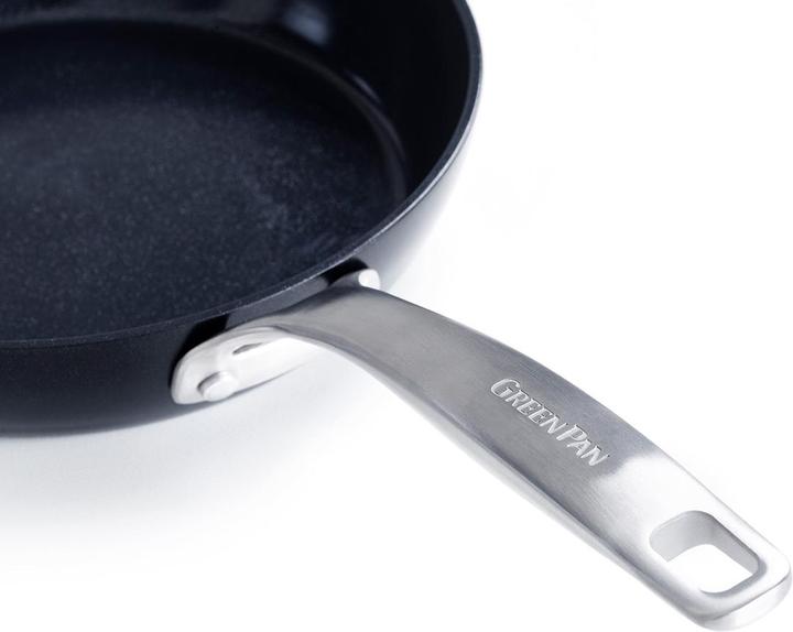 Actual product image Greenpan Copenhagen koekenpan met keramische antikleeflaag 30cm (Frying pan, Aluminium, Stainless steel, 30 x 50.90 cm)