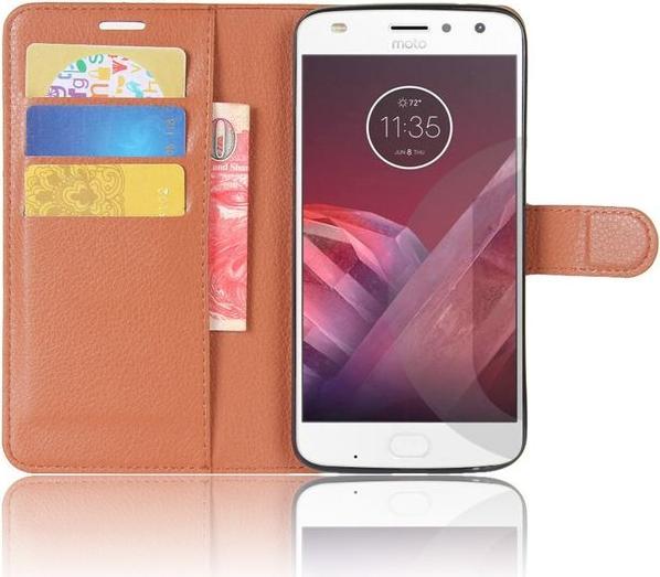 Immagine prodotto MU Classic Copertina in pelle con texture in litchite (Motorola Moto Z2 Play)