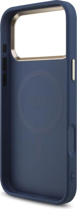 Produktbild Guess Case Magsafe 4G PU Leather Case With Triangle Logo And Gold Metal Camera Frame For iPhone 17 P (Apple iPhone 17 Pro Max)