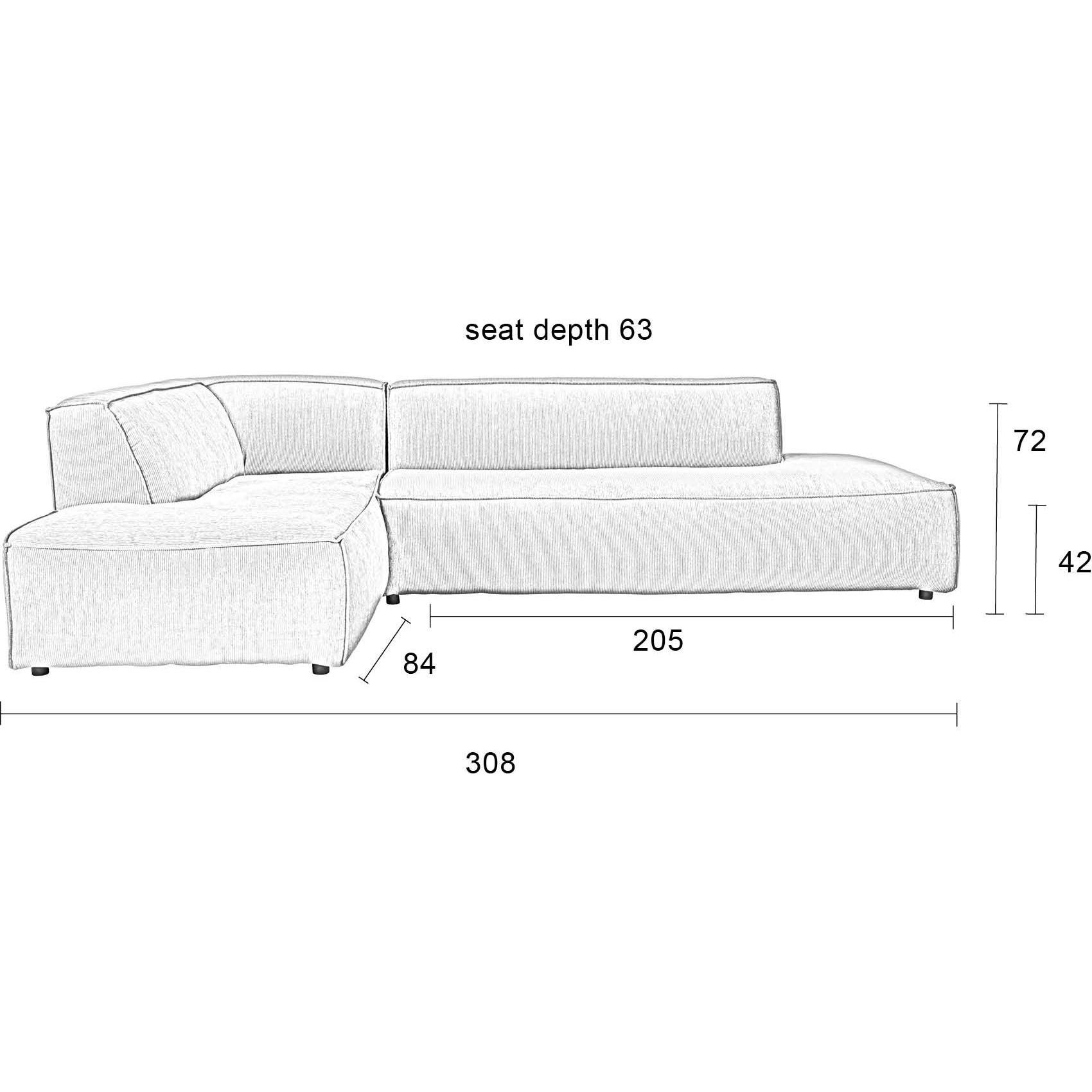 Thumbnail - Zuiver, Sofa, Fat (2.5-Sitzer)