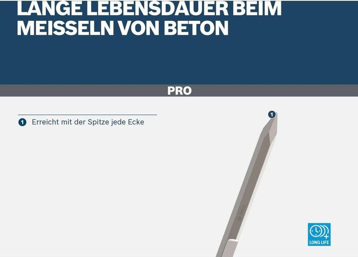 Produktbild Bosch Professional Zubehör PRO HEX 28-4C Spitzmeissel, 520 mm