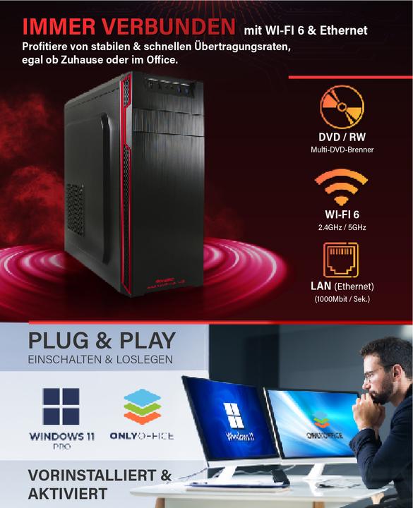Produktbild Greed V2 Multi - Office PC - AMD Ryzen 7 (512 GB, 16 GB, AMD Ryzen 5 5500GT)