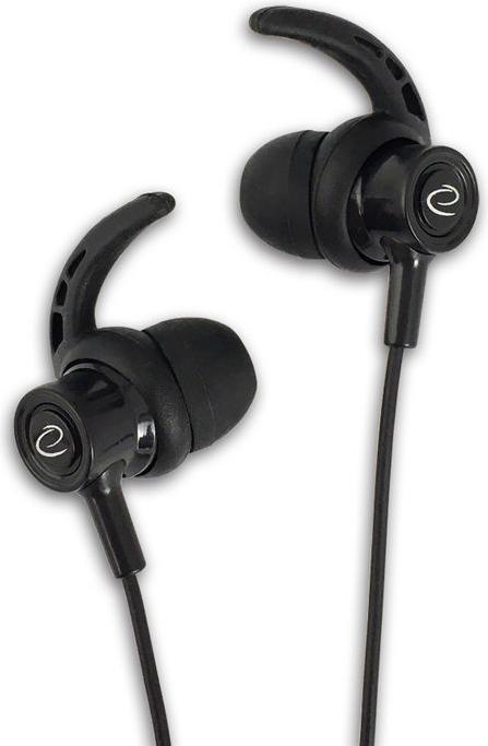 Actual product image Esperanza Earphones With Microphone And Volume Control Eh199k Black