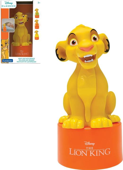Image du produit Lexibook Le Roi Lion - Enceinte de veilleuse Bleu/Rouge