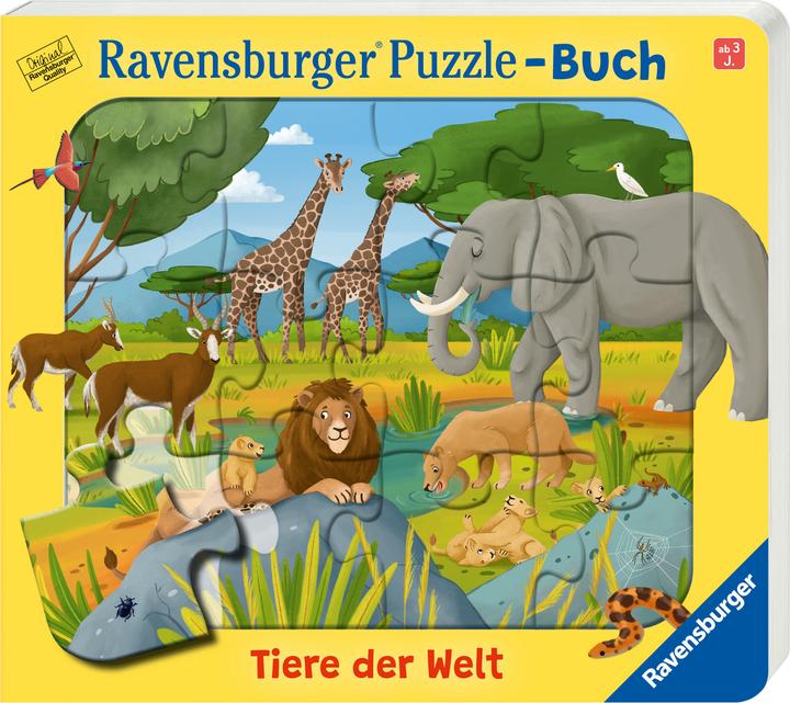 Immagine prodotto Ravensburger Puzzle-Buch: Tiere der Welt (12 pezzi)