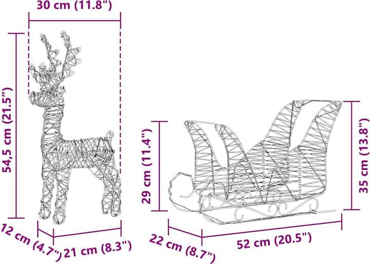 Actual product image vidaXL Weihnachtsdekoration