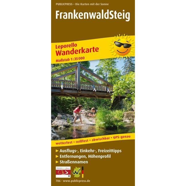 Publicpress Frankenwaldsteig Wanderkarte (7293590)