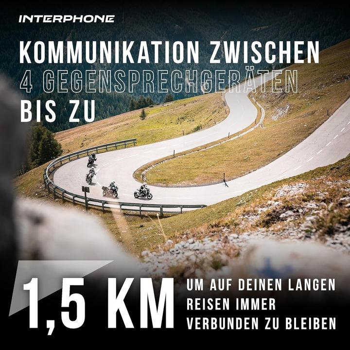 Produktbild Cellularline Intercom TOUR HD Komplettset für 1 Helm (1er Set)