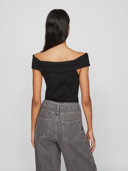 Actual product image Vila Ribbed off-shoulder top (XL)