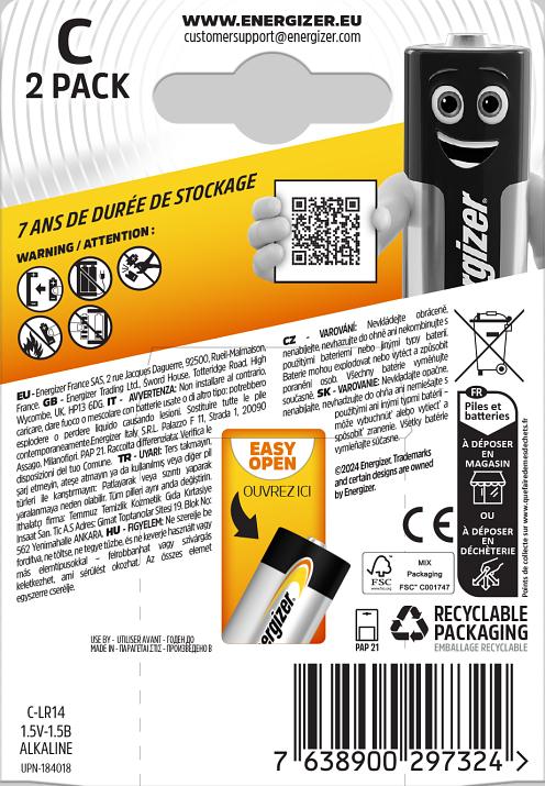 Actual product image Energizer Baby (C)-Batterie (2 pcs., C)