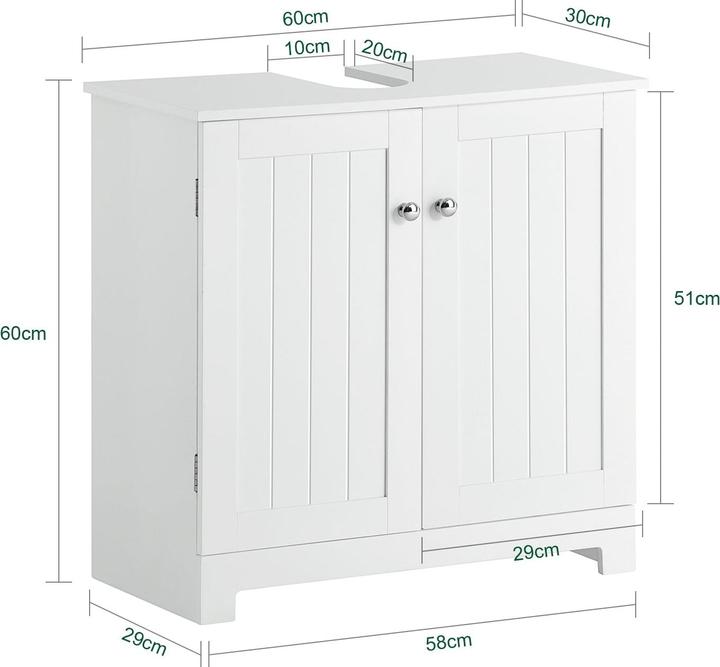 Actual product image SoBuy Vanity unit (60 x 60 x 29 cm)