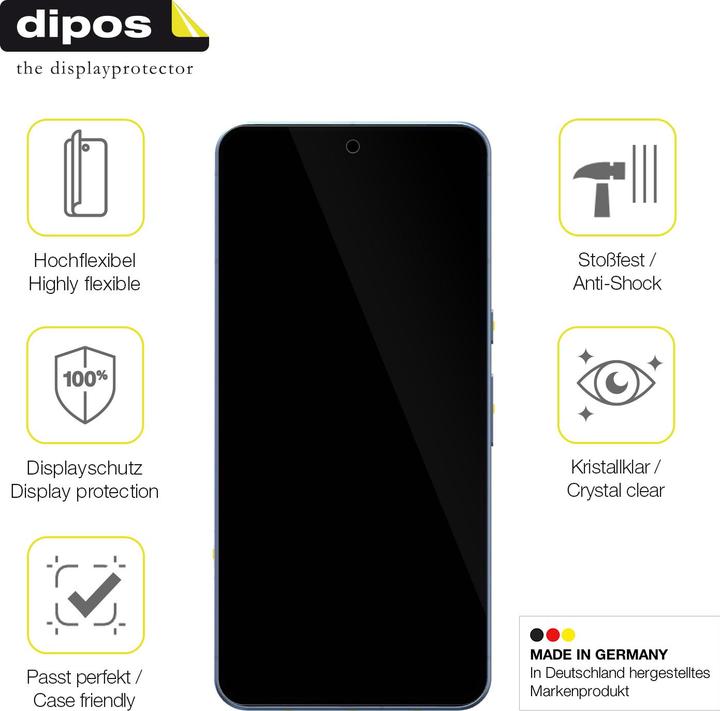 Produktbild Dipos Displayschutzfolie Full-Cover 3D (2 Stück, Google Pixel 8)