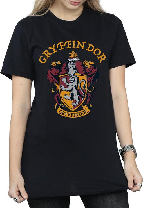Actual product image Womens/Ladies Gryffindor Cotton Boyfriend T-Shirt (3XL)