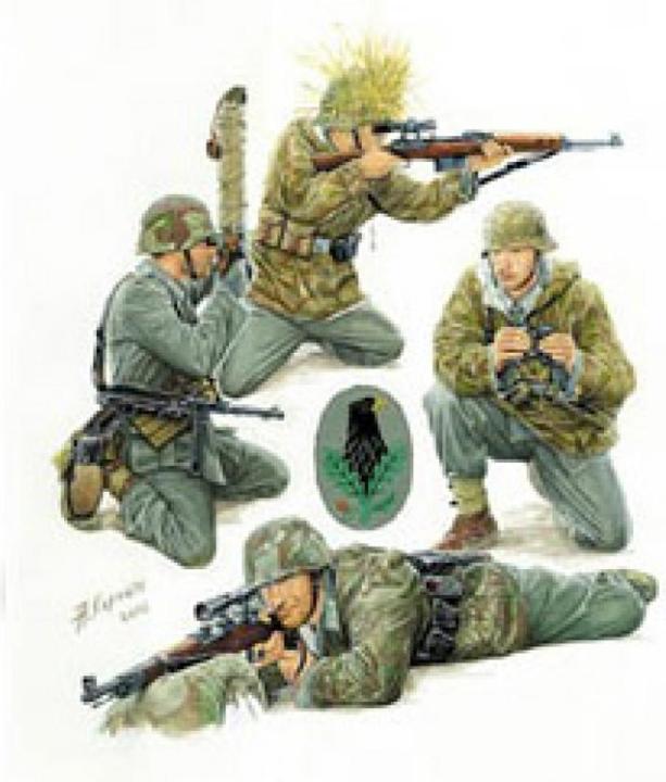 Produktbild Carson 1:35 WWII Fig.-Set Dt. Scharfschützen(4)