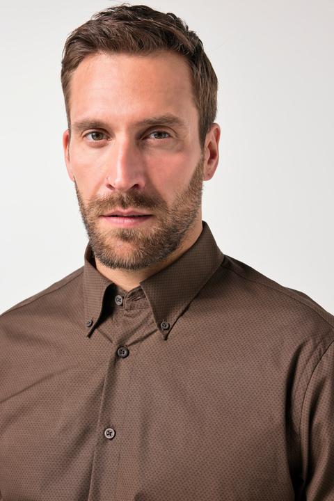 Actual product image JP1880 shirt, long-sleeved, minimal print, button down collar, modern fit, up to 8 XL (XL)