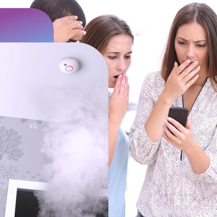 Actual product image Alecto SMART-SMOKE10 Smart Zigbee Rookmelder - 10 jaar sensor - Voldoet aan Europese norm EN14604 - Wit