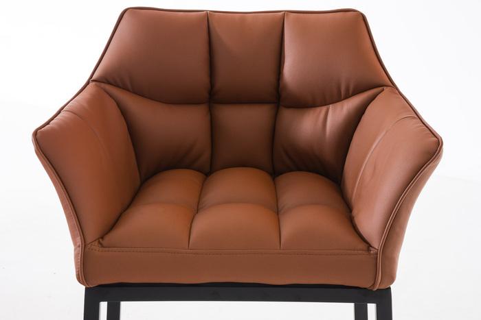 Actual product image CLP Barstool Damaso B with 4-leg frame, light brown