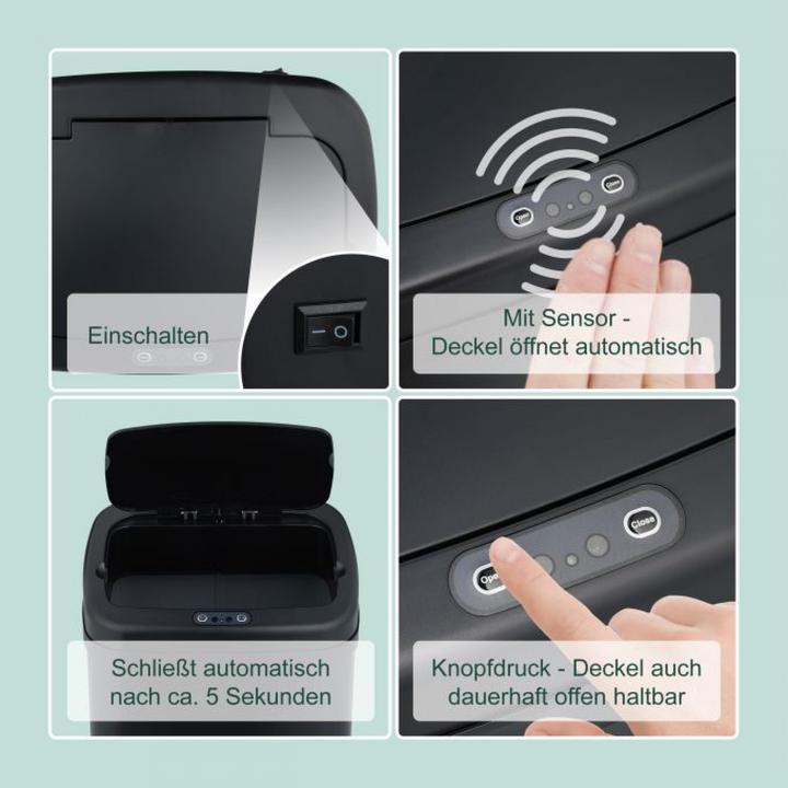 Produktbild Relaxdays Sensor-Mülleimer (50 l)