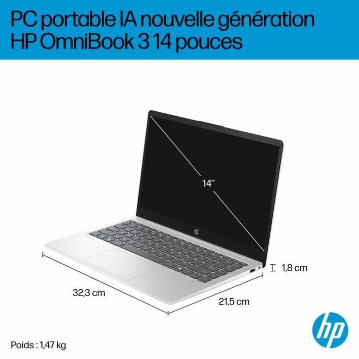 Produktbild HP Laptop Omnibook 3 14-ha0015nf 14" Ryzen 5 3450U 16 GB RAM 512 GB SSD (14", 512 GB, 16 GB, DE, AMD Ryzen 5 3450U)