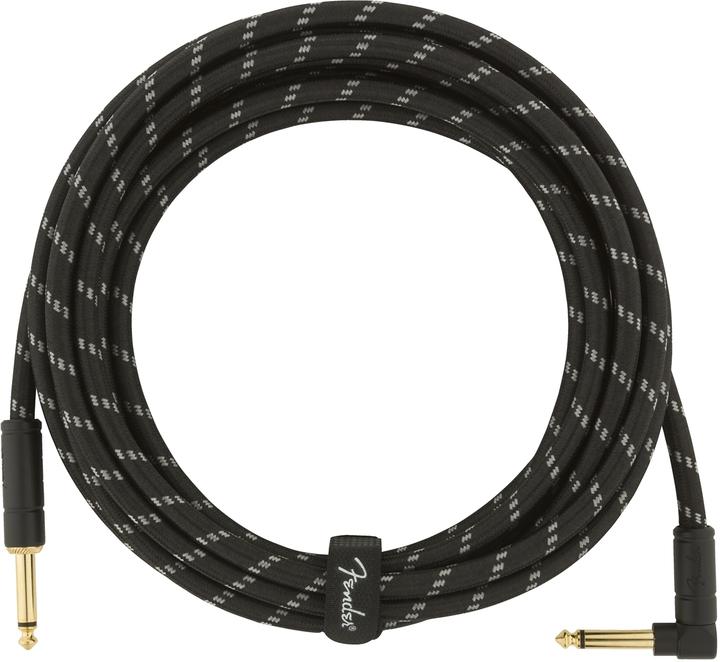 Image du produit Fender Câble Deluxe 4,5m bk tweed angled (4.50 m)