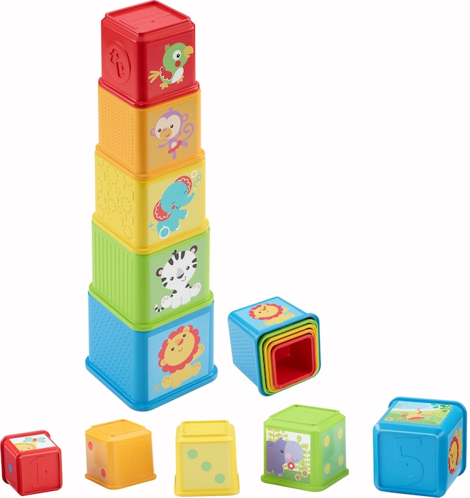 Image du produit Fisher-Price Cubes Découvertes - Jouet d'éveil - 6 mois et +