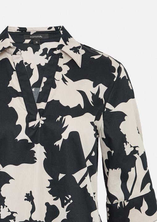 Immagine prodotto Comma Kleid Kurzes Popeline-Kleid mit Hemdkragen und All-over-Print (38)