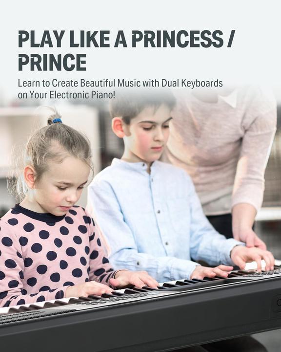 Produktbild Donner Electronic Piano Kit with Stand, Stool, Microphone, 61 Keys, 249 Voices, 249 Rhythms (61 Tasten)