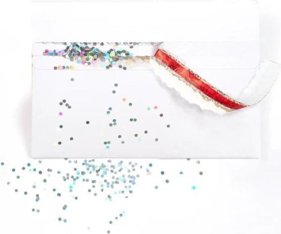 Image du produit Joker Greeting Enveloppe piège à paillettes blanc - (120 x 180 mm)