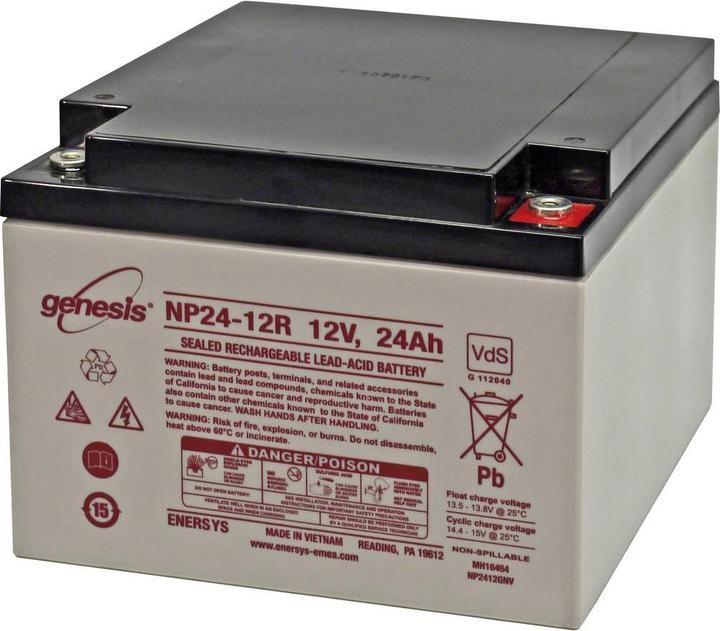 Immagine prodotto EnerSys Batteria al piombo NP24-12 Genesis 12 V (12 V, 24000 mAh)