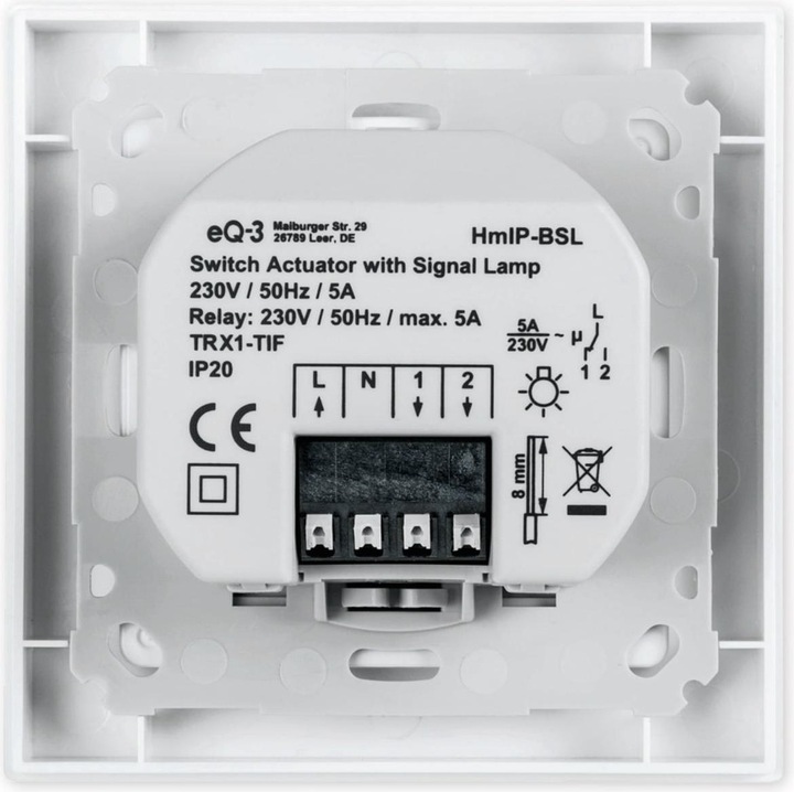 Produktbild EQ-3 Schaltaktor mit Signalleuchte (Schaltaktor)