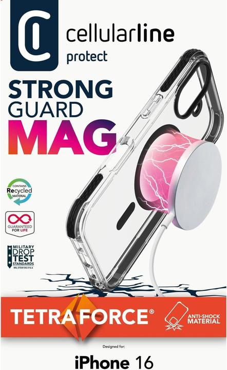 Produktbild Cellularline Strong Guard MagSafe Case Mag (Apple iPhone 16)