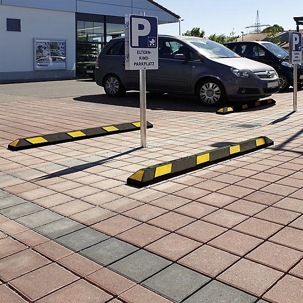 Image du produit Moravia Délimitation de parking Park-AID®, L x l x h 1800 x 150 x 100 mm, noir/jaune.
