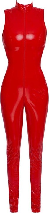 Actual product image Black Level Vinyl Jumpsuit red M (M)