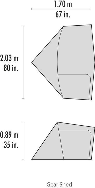 Image du produit Msr Gear Shed (Auvent, 0.94 kg, 4 personnes)