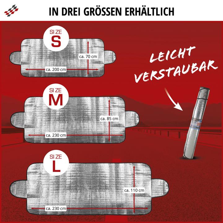 Actual product image Walser Auto-Sonnenschutz, PKW-Thermoschutz, Autoscheiben-Abdeckung 230x110 cm