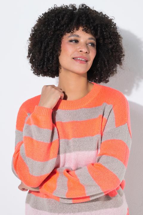 Produktbild Angel of Style Pullover, Loose Fit, Blockstreifen, Ballon-Langarm (50, 52)